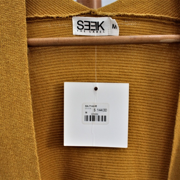SEEK THE LABEL Long cardigan sweater- Medium - Picture 6 of 8